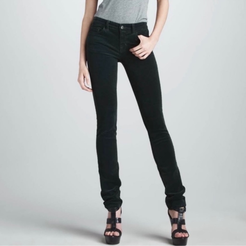 J Brand Skinny Leg Corduroy Pants Green Size 27